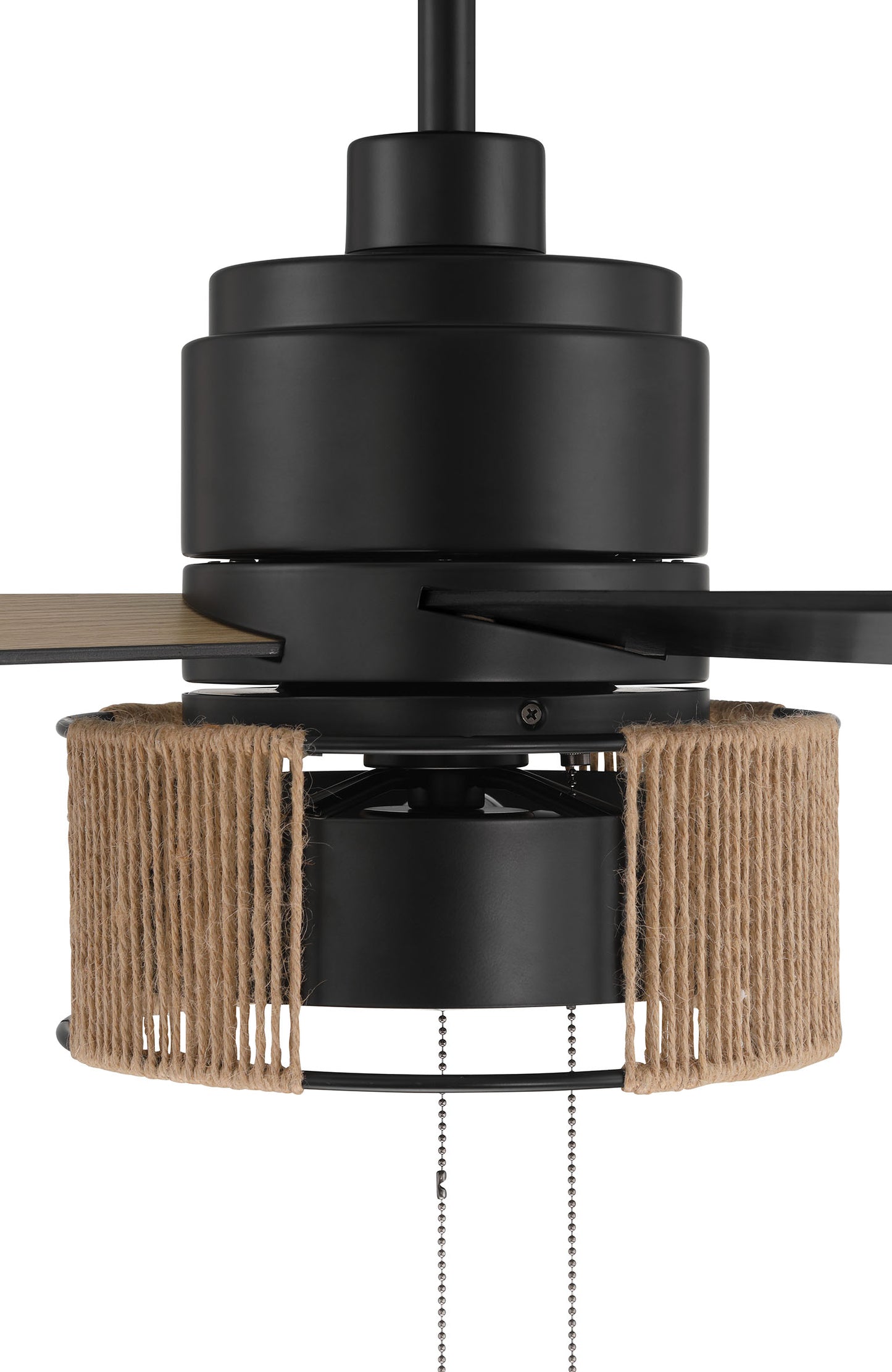 KNS52FB4 - Kensey 52" 4 Blade Ceiling Fan with Light Kit - Flat Black