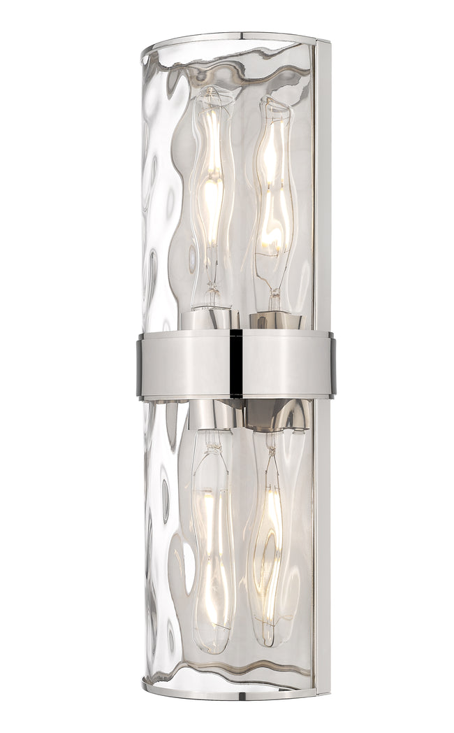 3053-2SL-PN - Meridian 2 Light Wall 18" Sconce - Polished Nickel