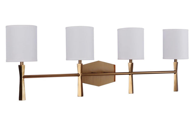 16032SB4 - Chatham 4 Light 32" Wide Vanity Light - Satin Brass