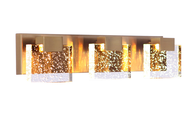 15921SB-LED - Alamere 3 Light 21" Wide LED Vanity Light - Satin Brass