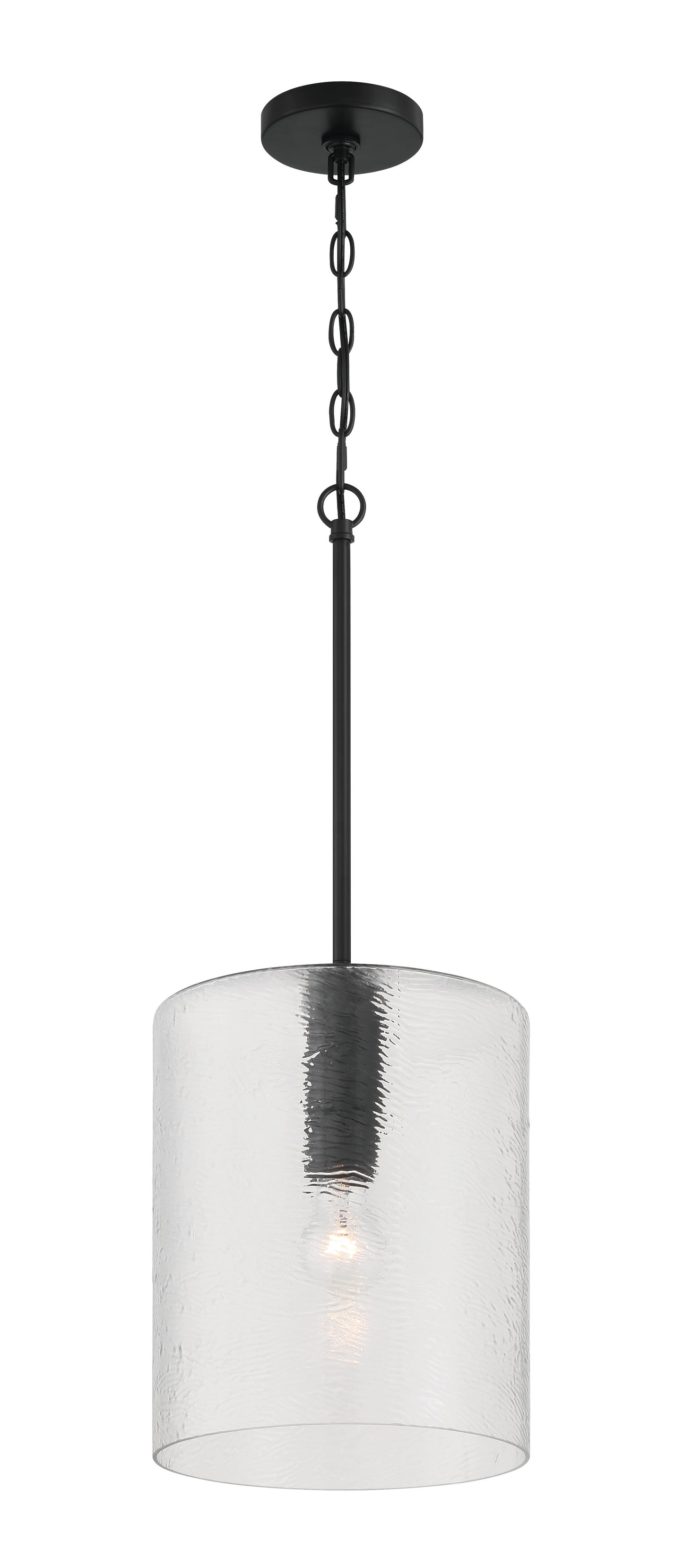 60292-FB - Lyndsey 1 Light 10" Wide Pendant - Flat Black