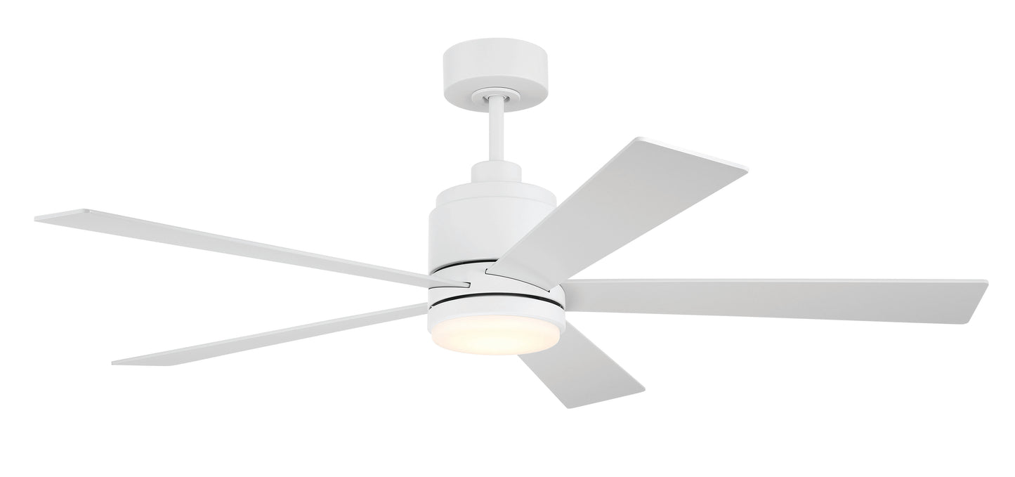MCY52W5 - McCoy 52 5 Blade 52" 5 Blade Ceiling Fan with Light Kit - White
