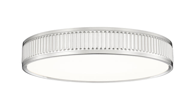 1013F16-BN-LED - Stari 1 Light Flush 17" Mount - Brushed Nickel