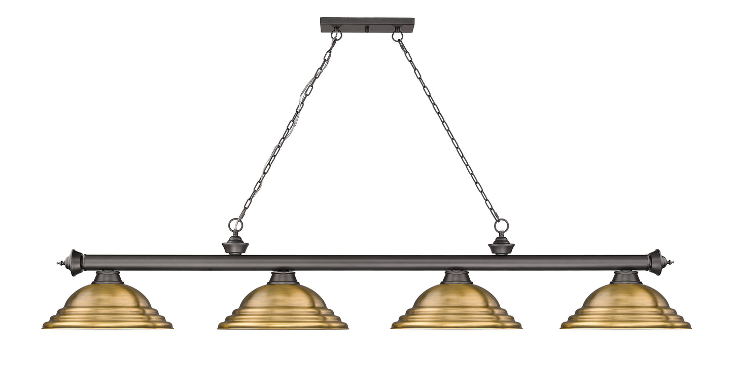 2306-4BRZ-SRB - Cordon 4 Light 82" Billiard - Bronze