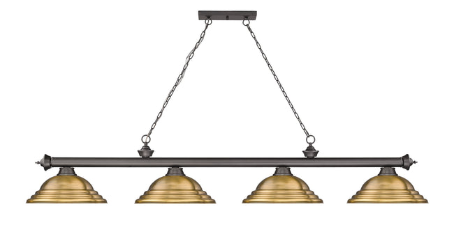 2306-4BRZ-SRB - Cordon 4 Light 82" Billiard - Bronze