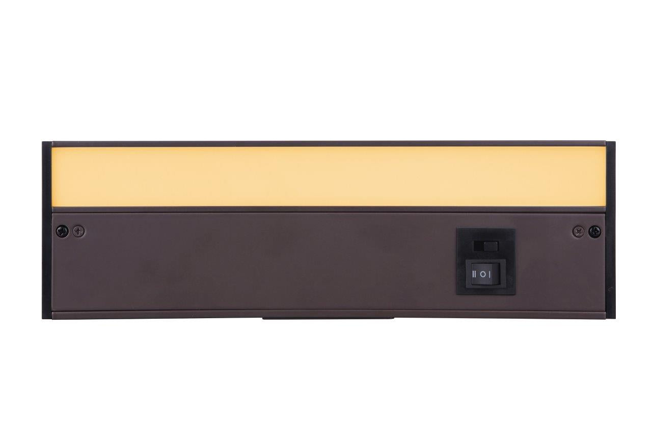 CUC3012-BZ-LED - 3CCT Under Cabinet Light Bars 1 Light 3.63" Wide Under Cabinet Light Bar - Bronze