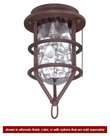 OLK200-FB-LED - Wire Cage Clear Water Glass w/1x4w LED Filament Bulb- FB