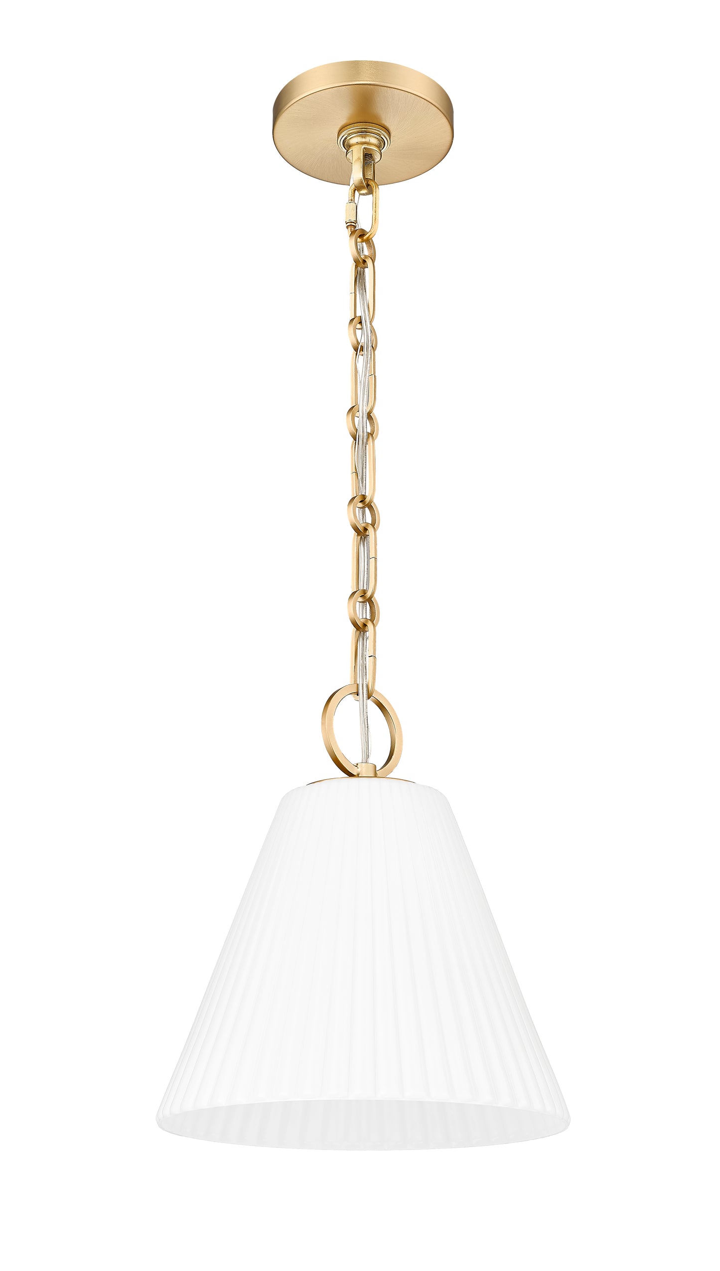 3042P10-MGLD - Alaric 1 Light 10" Pendant - Modern Gold