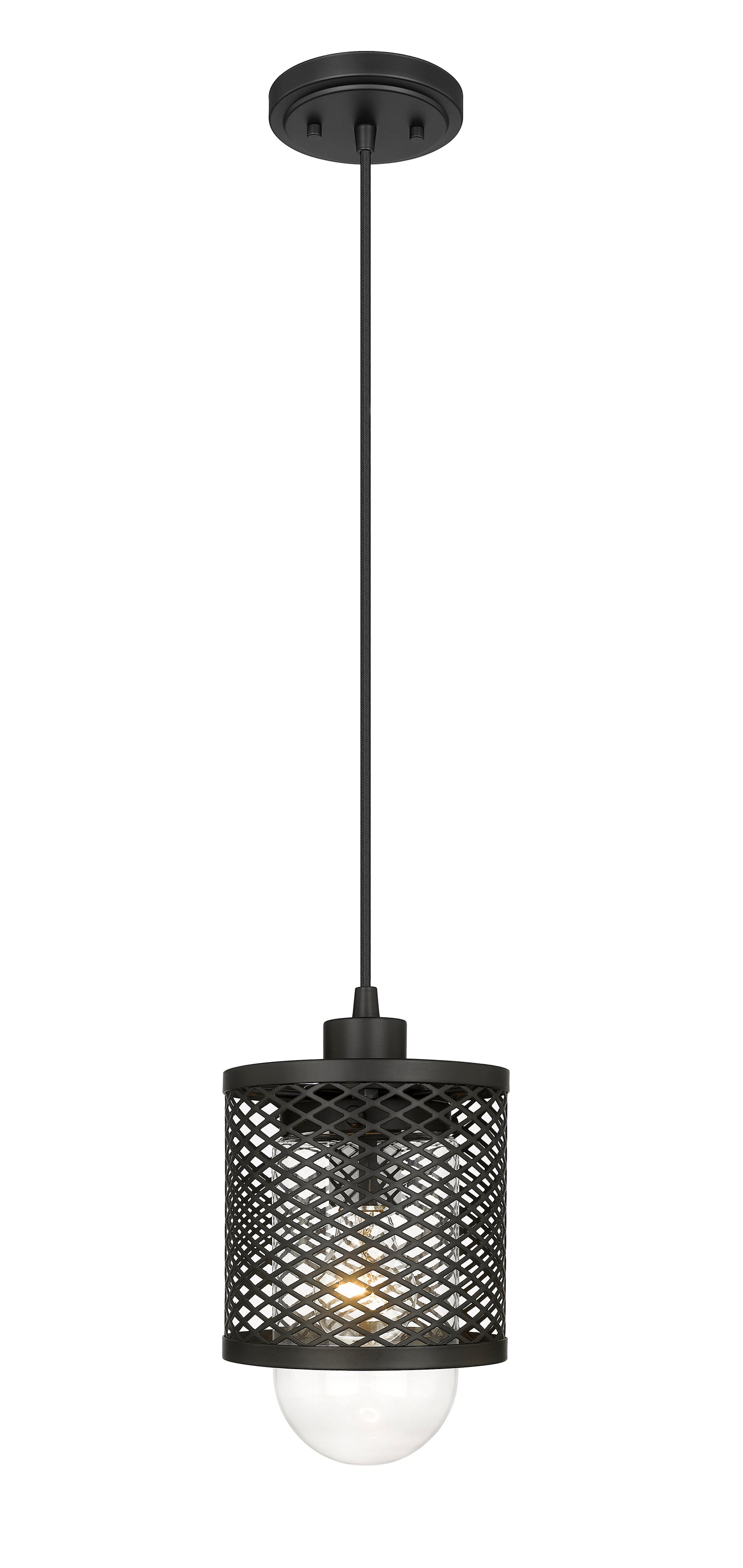 3037MP-MB - Kipton 1 Light 6" Pendant - Matte Black