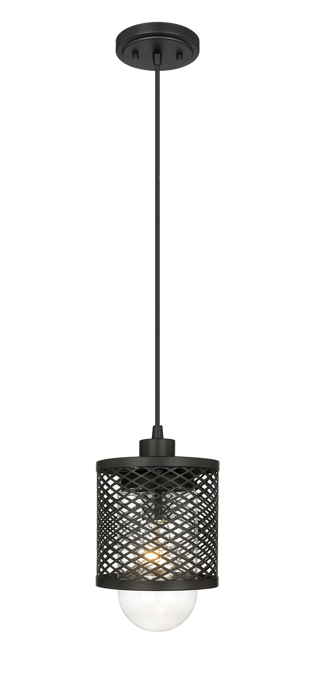 3037MP-MB - Kipton 1 Light 6" Pendant - Matte Black