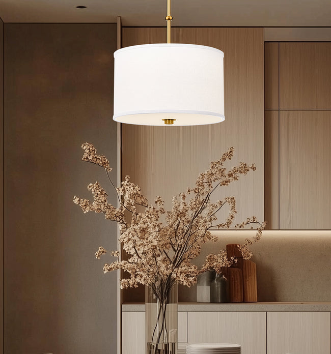 1962P12-MGLD-LED - Linden 1 Light 12" Pendant - Modern Gold