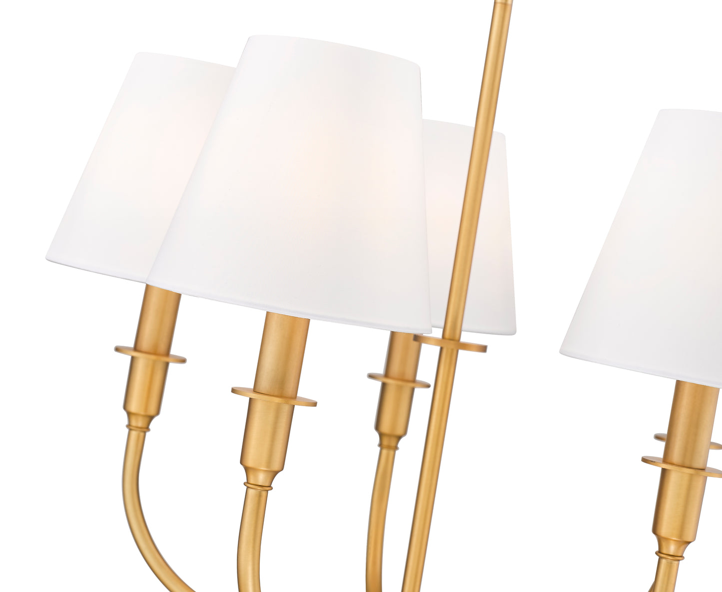 3049-18C-RB - Tova 5 Light 22" Chandelier - Rubbed Brass