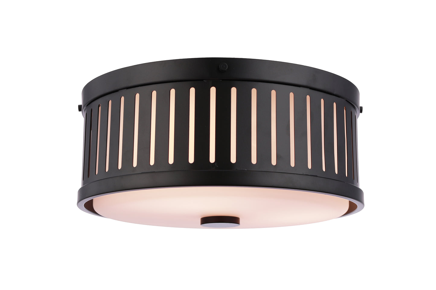 X3313-FB - Livingston 3 Light 13" Wide Flush Mount - Flat Black