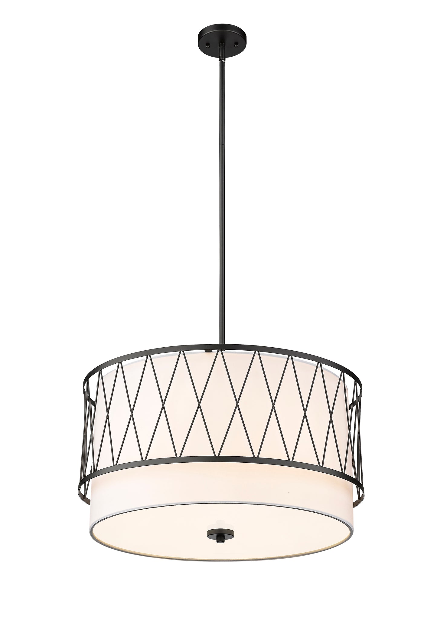198-24MB - Dalton 4 Light 24" Pendant - Matte Black