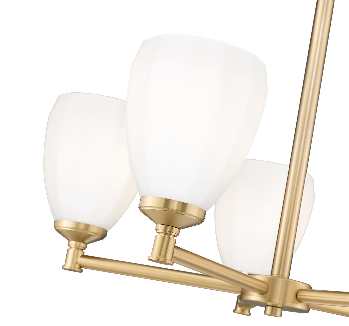 7004-5MGLD - Oren 5 Light 25" Chandelier - Modern Gold