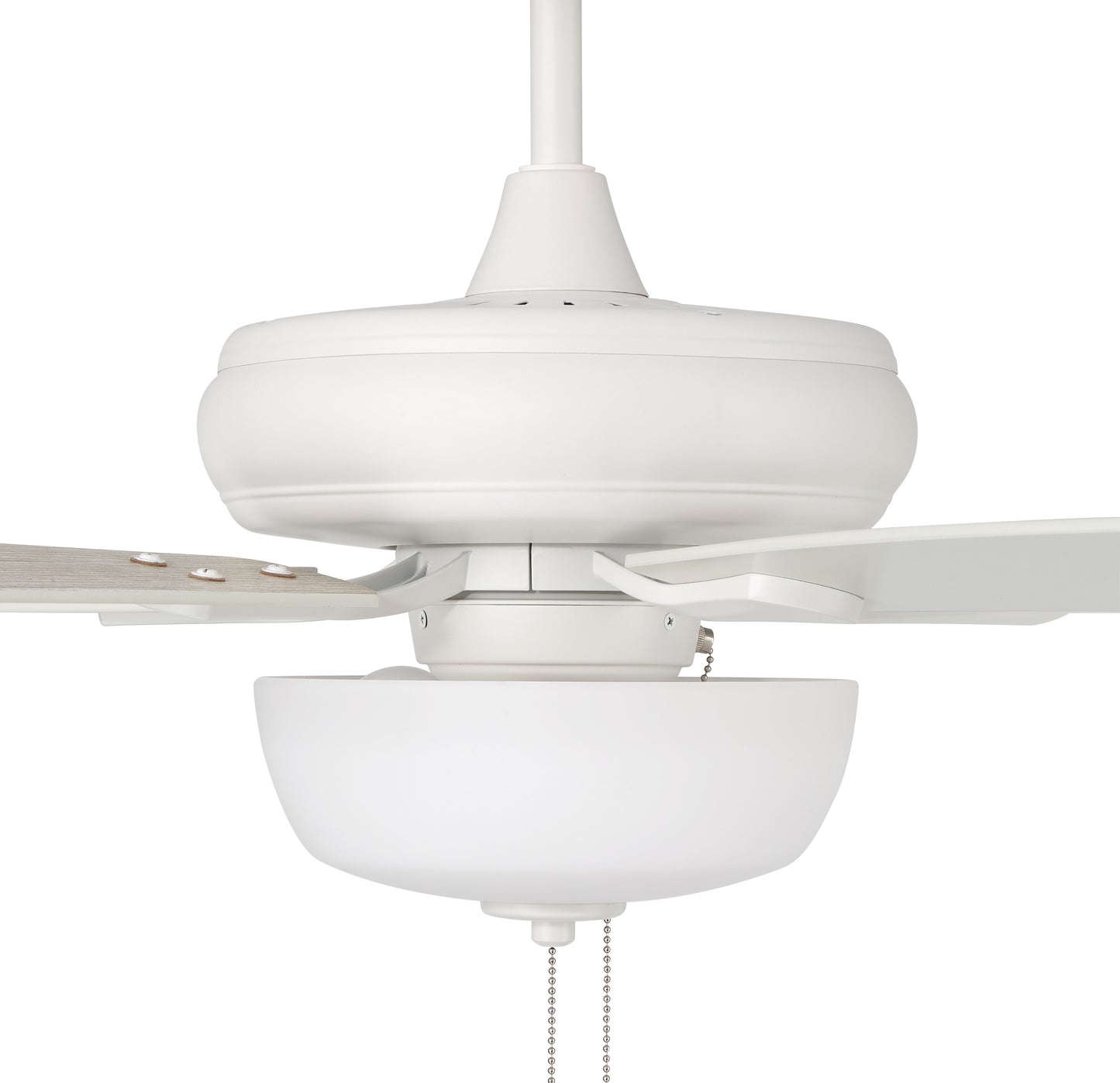 ECF211W5-WWOK - EOS 2 Light Frosted White Bowl 52" Ceiling Fan 52" 5 Blade Ceiling Fan with Light Kit