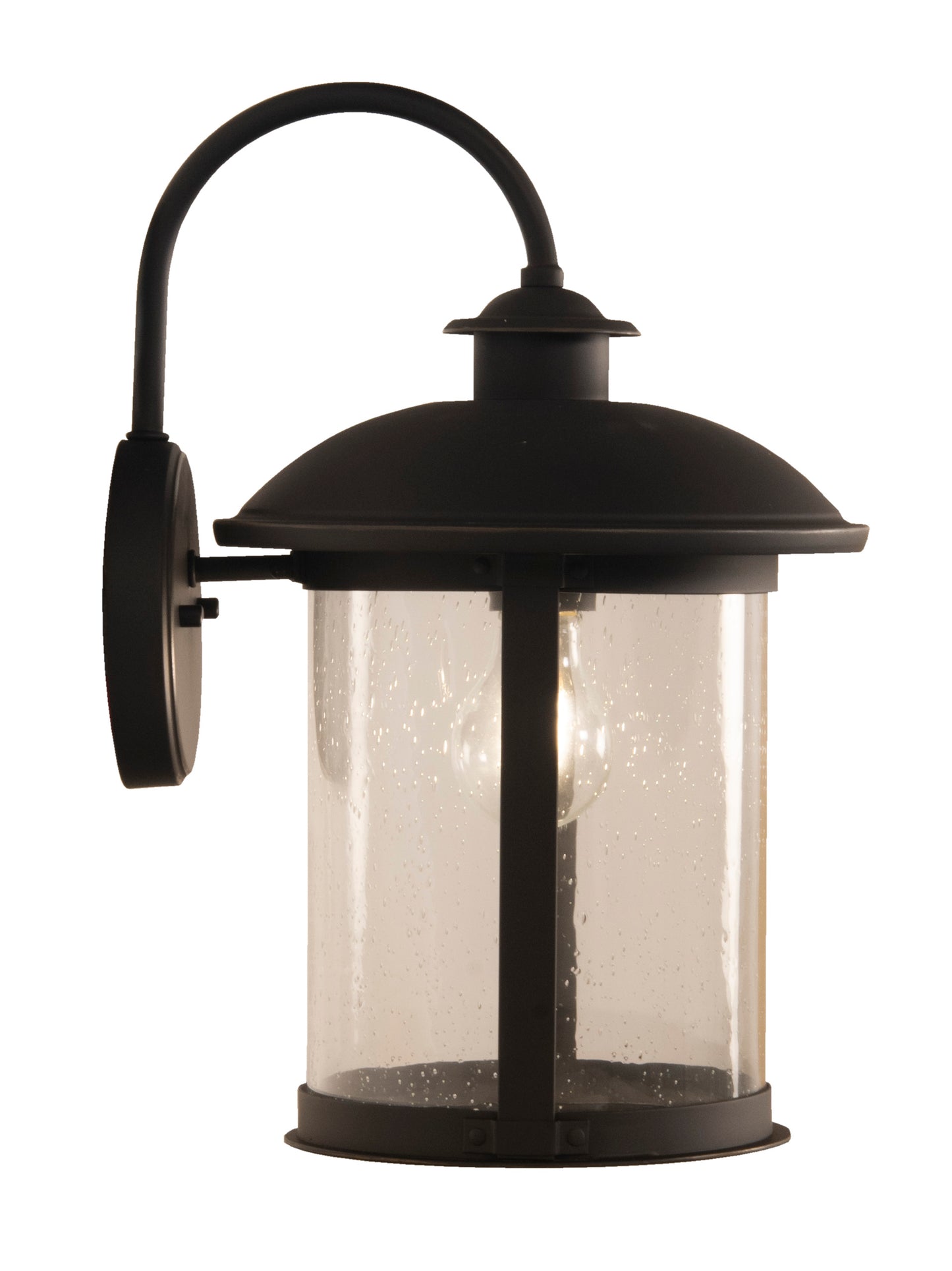 ZA3214-DBG - O'Fallon 1 Light 15" High Outdoor Wall Lantern - Dark Bronze Gilded