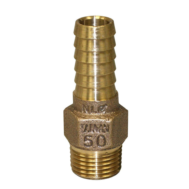 Merrill Mfg RBMANL50 - 1/2" No-Lead Bronze Male Adapter with Hex, 0.5"