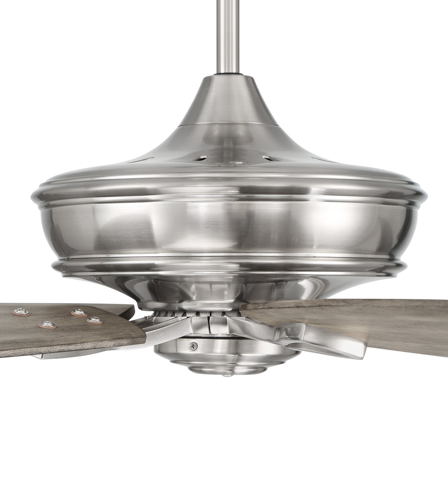 SNT60BNK5 - Santori 60 60" 5 Blade Indoor Outdoor Ceiling Fan with Light Kit - Brushed Nickel