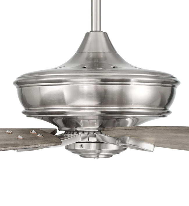 SNT60BNK5 - Santori 60 60" 5 Blade Indoor Outdoor Ceiling Fan with Light Kit - Brushed Nickel