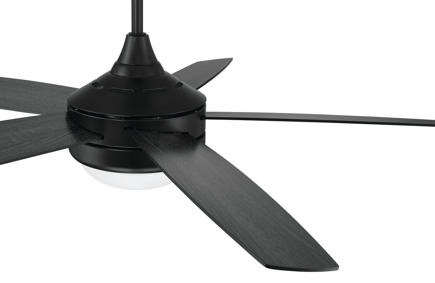 PHZ52FB5 - Phaze II 5- Blade 52" 5 Blade Ceiling Fan with Light Kit - Flat Black