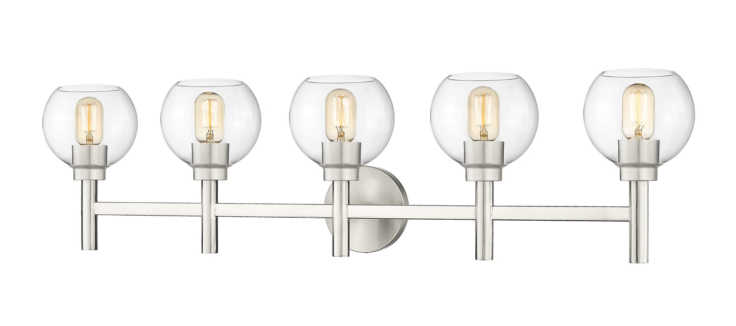 7502-5V-BN - Sutton 5 Light 40" Vanity - Brushed Nickel