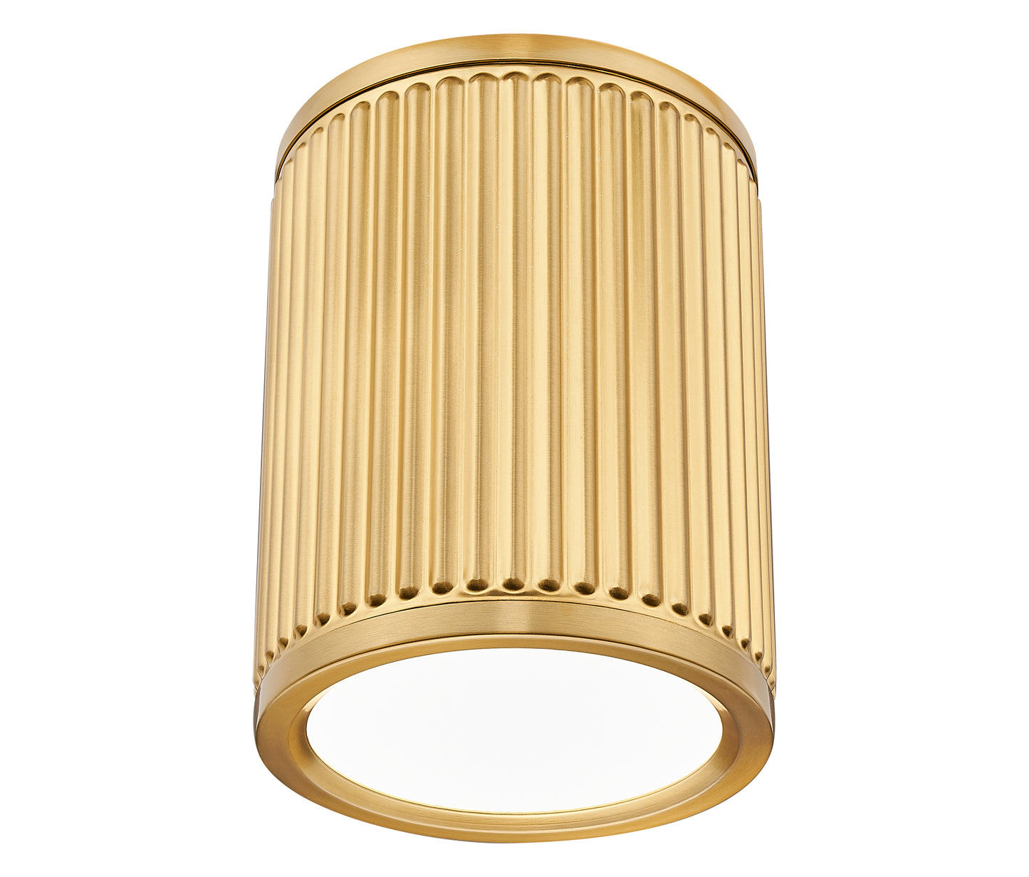 1013F6-MGLD-LED - Stari 1 Light Flush 6" Mount - Modern Gold