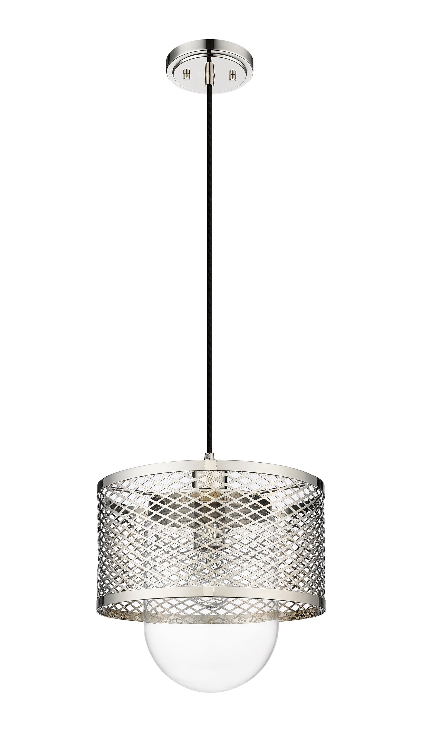 3037P11-PN - Kipton 1 Light 11" Pendant - Polished Nickel
