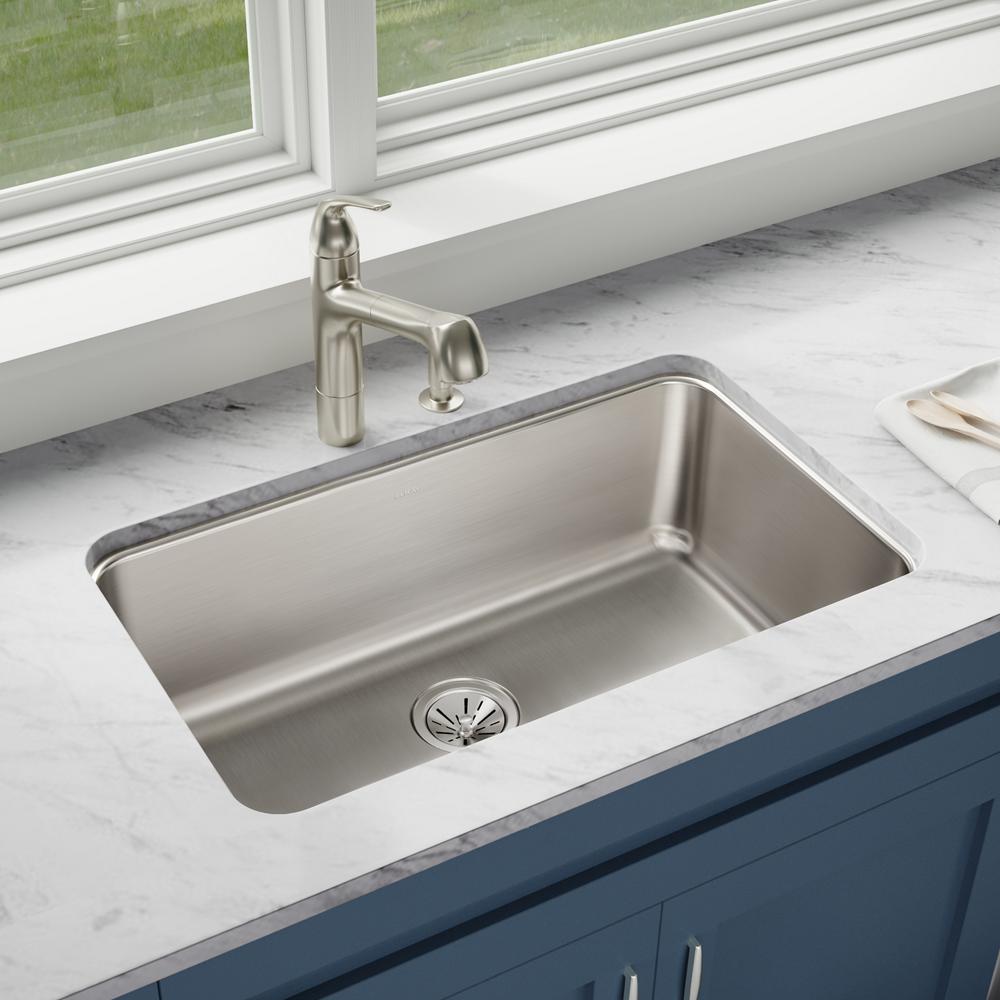 ELUH281610 - 30-1/2 "Lustertone Undermount Stainless Steel Sink