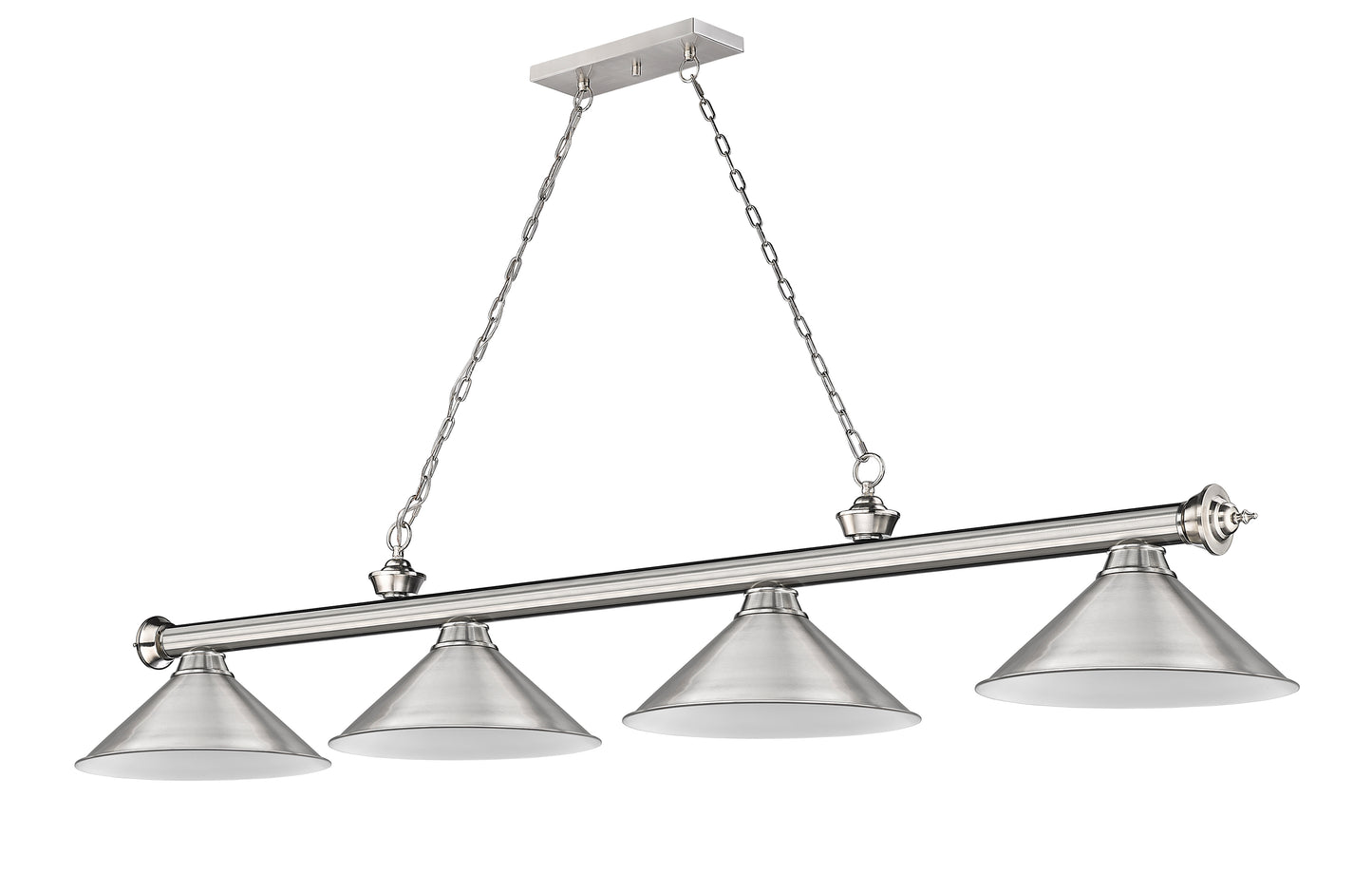 2306-4BN-BN15 - Cordon 4 Light 81" Billiard - Brushed Nickel