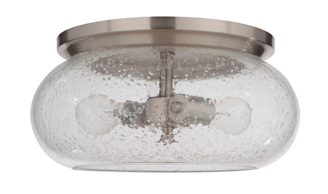 49982-BNK - Serene 2 Light 14.5" Wide Flush Mount - Brushed Nickel