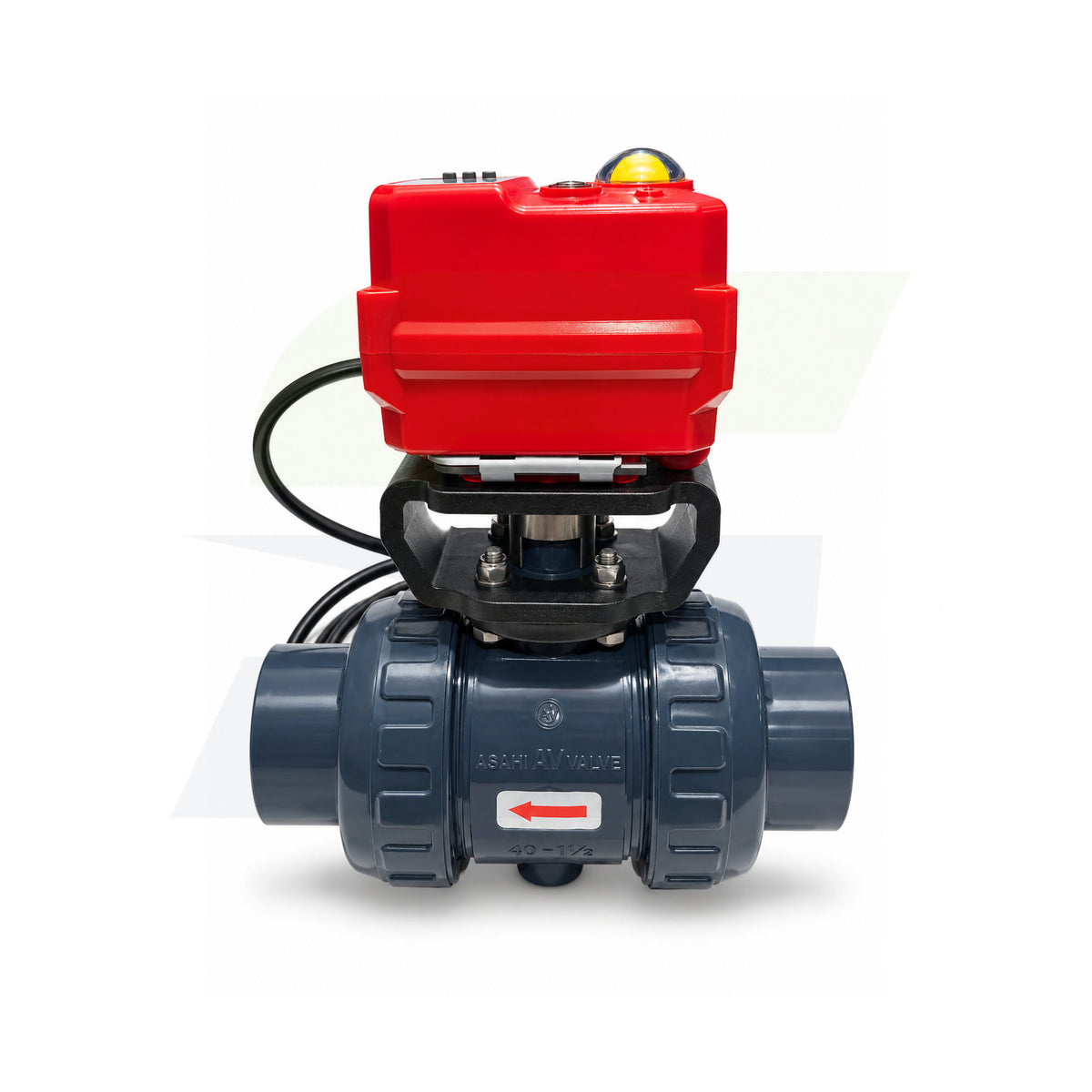 16012170015 - 1-1/2" SST PVC Ball Valve - Modulating Fail-Safe Actuated, EPDM