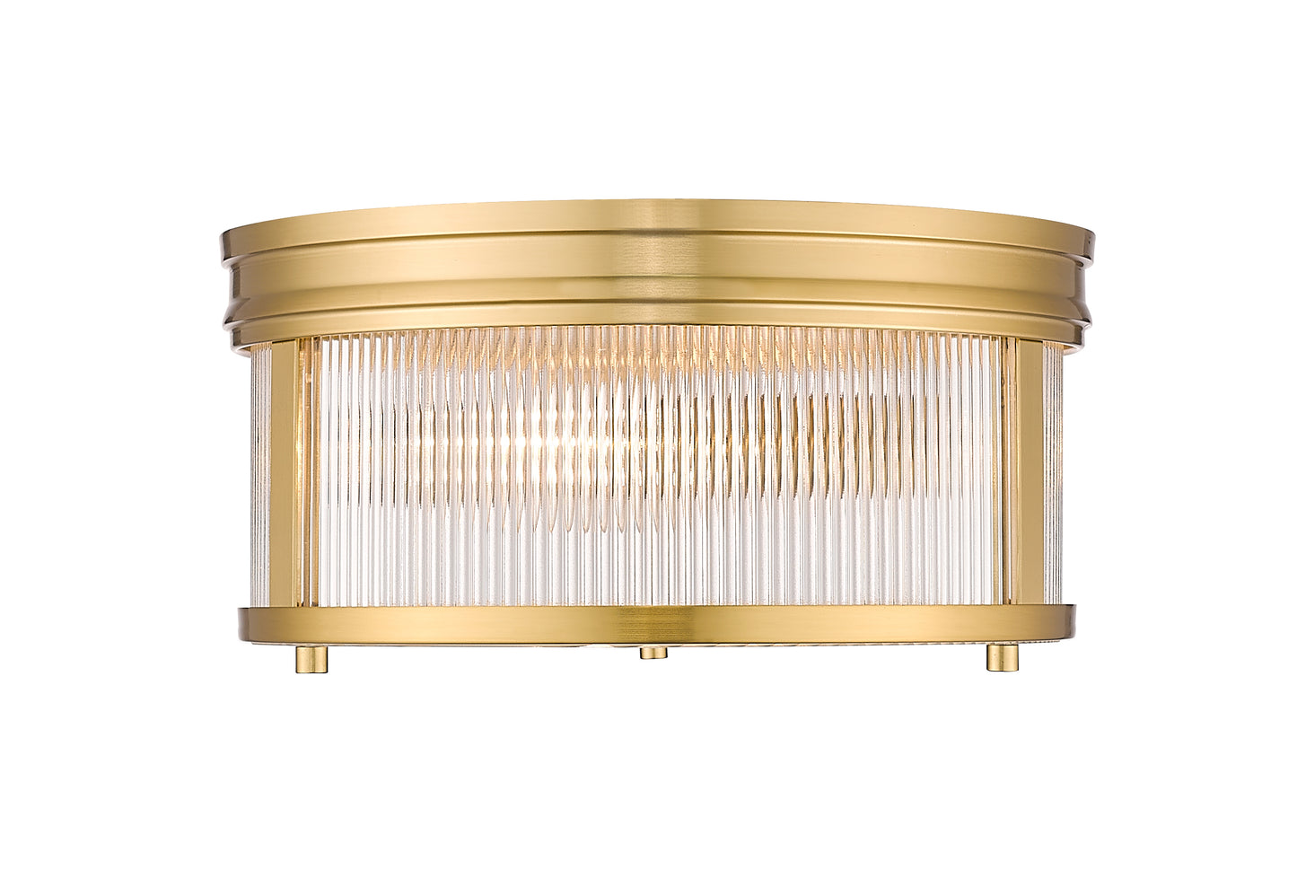 7504FR13-MGLD - Carnaby 2 Light Flush 13" Mount - Modern Gold