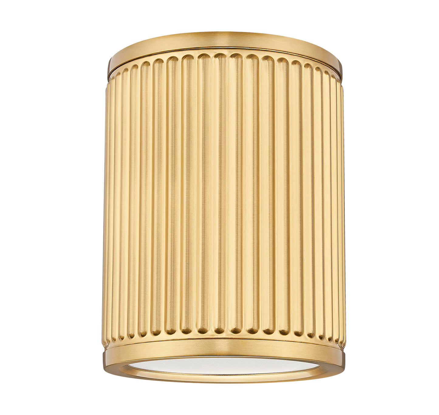 1013F6-MGLD-LED - Stari 1 Light Flush 6" Mount - Modern Gold