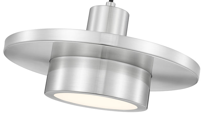 829P12-BN-LED - Ludo 1 Light 12" Pendant - Brushed Nickel