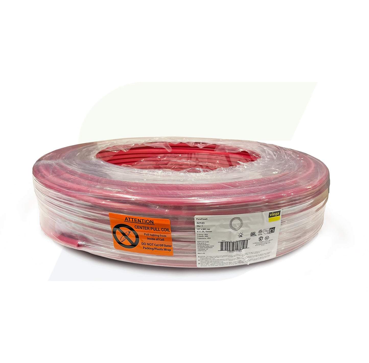 32123 - 1/2"  Red PureFlow  PEX Tubing - 300 ft Coil