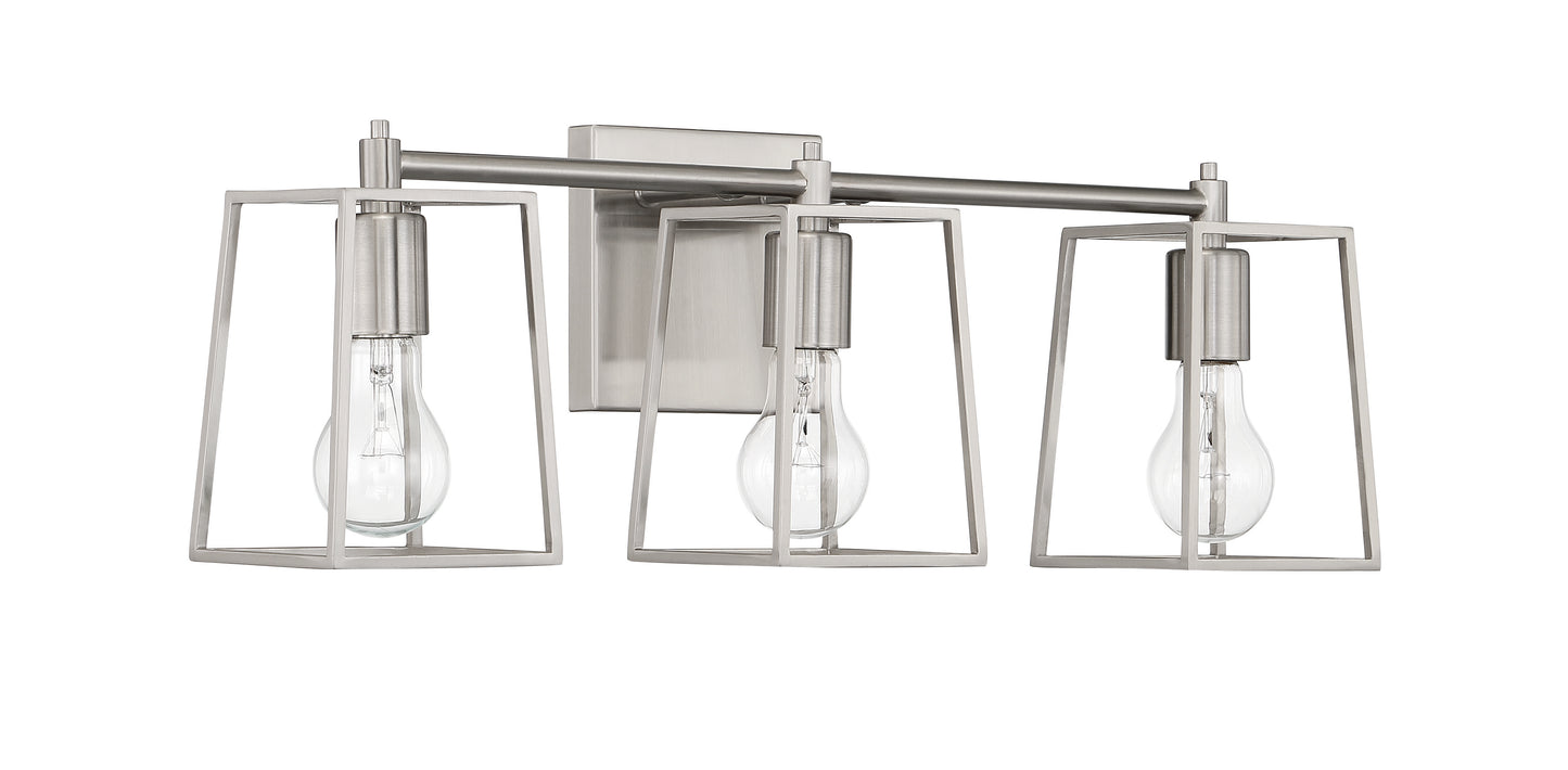 12123BNK3 - Dunn 3 Light 23" Wide Vanity Light - Brushed Nickel