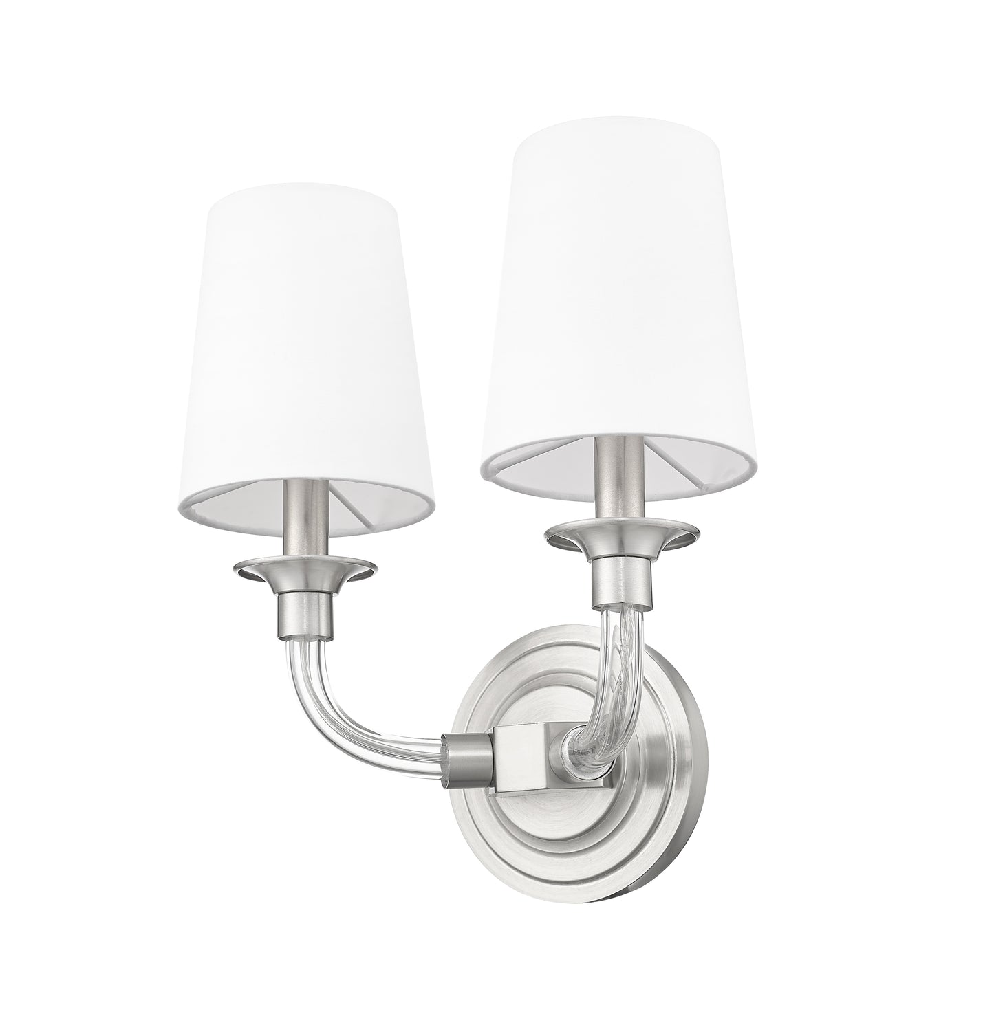 1950-2S-BN - Katerina 2 Light Wall 13" Sconce - Brushed Nickel