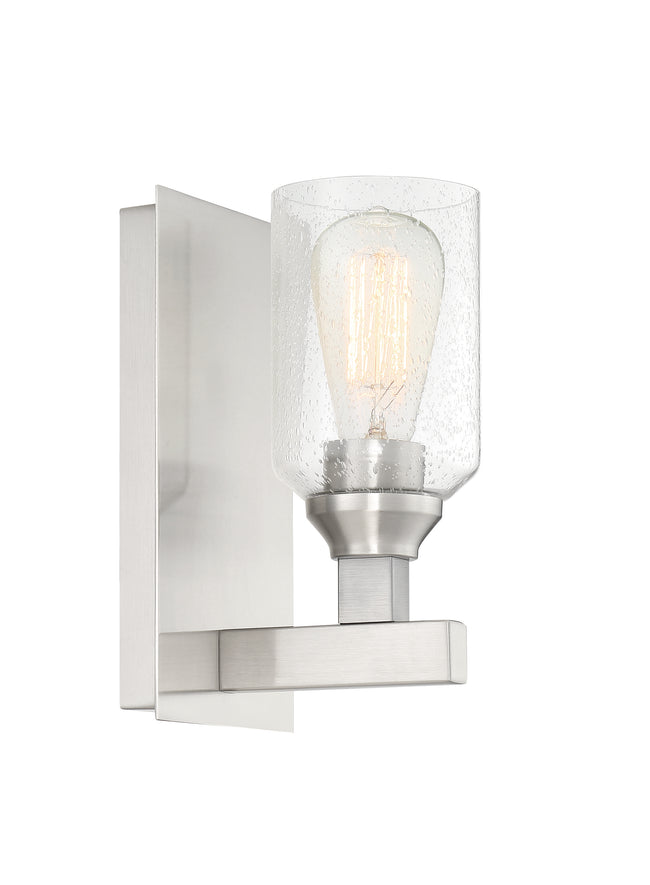 53161-BNK - Chicago 1 Light 10" High Wall Sconce - Brushed Nickel