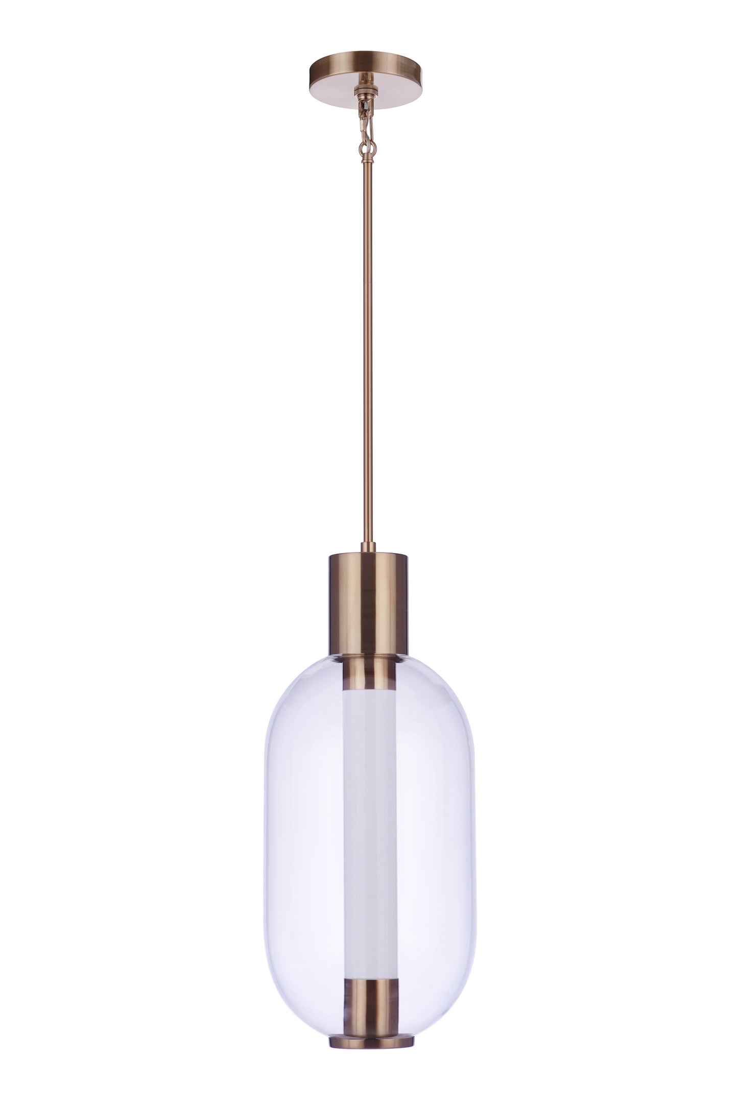 P996SB-LED - Holmes 10" Wide Pendant - Satin Brass