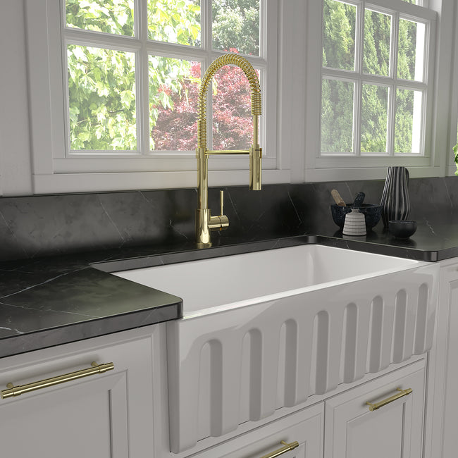 SRA-KF-PG - Sierra Kitchen Faucet in Polished Gold
