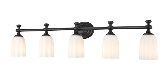 1102-5V-MB - Orion 5 Light 40" Vanity - Matte Black