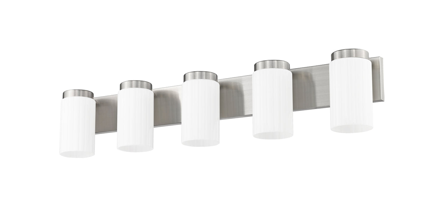746-5V-BN - Burk 5 Light 38" Vanity - Brushed Nickel