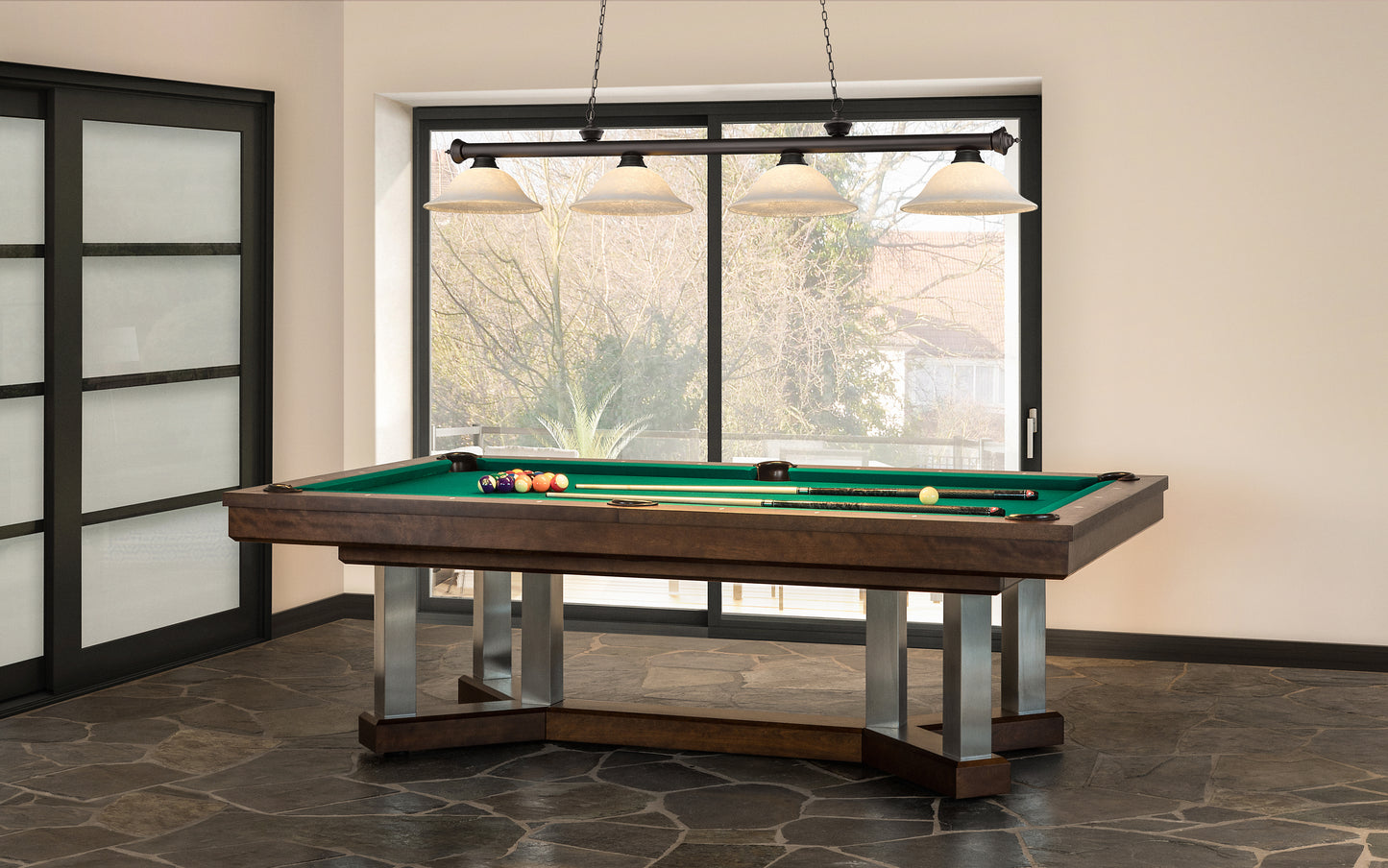 2306-4BRZ-WM16 - Cordon 4 Light 82" Billiard - Bronze