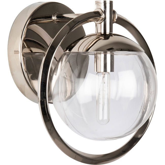 45501-PLN - Piltz 1 Light 10.13" Wide Vanity Light - Polished Nickel