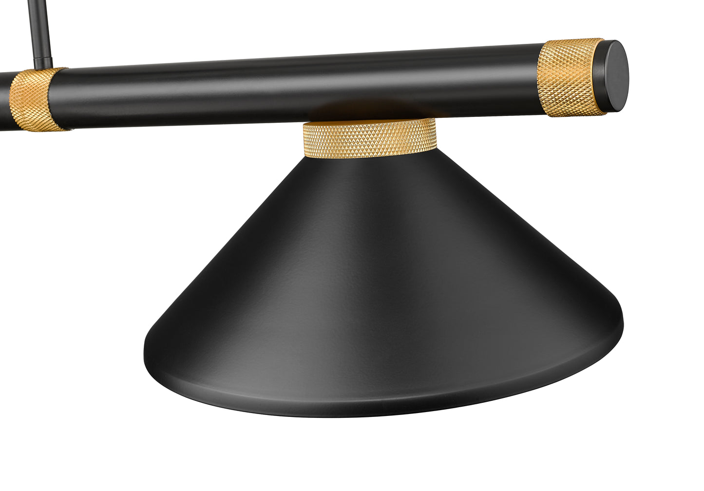 3050-3MB-RB-MMB - Vanguard 3 Light 58" Billiard - Matte Black / Rubbed Brass