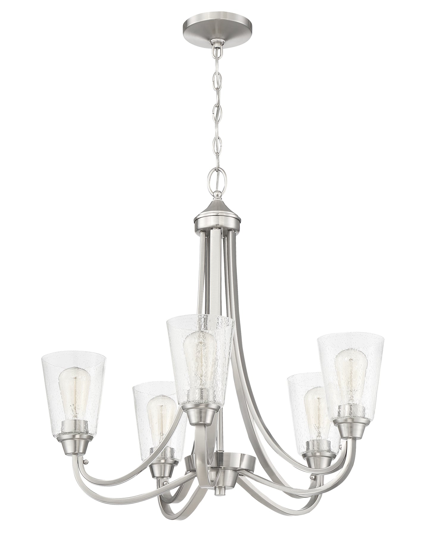 41925-BNK-CS - Grace 5 Light 26" Wide Chandelier - Brushed Nickel