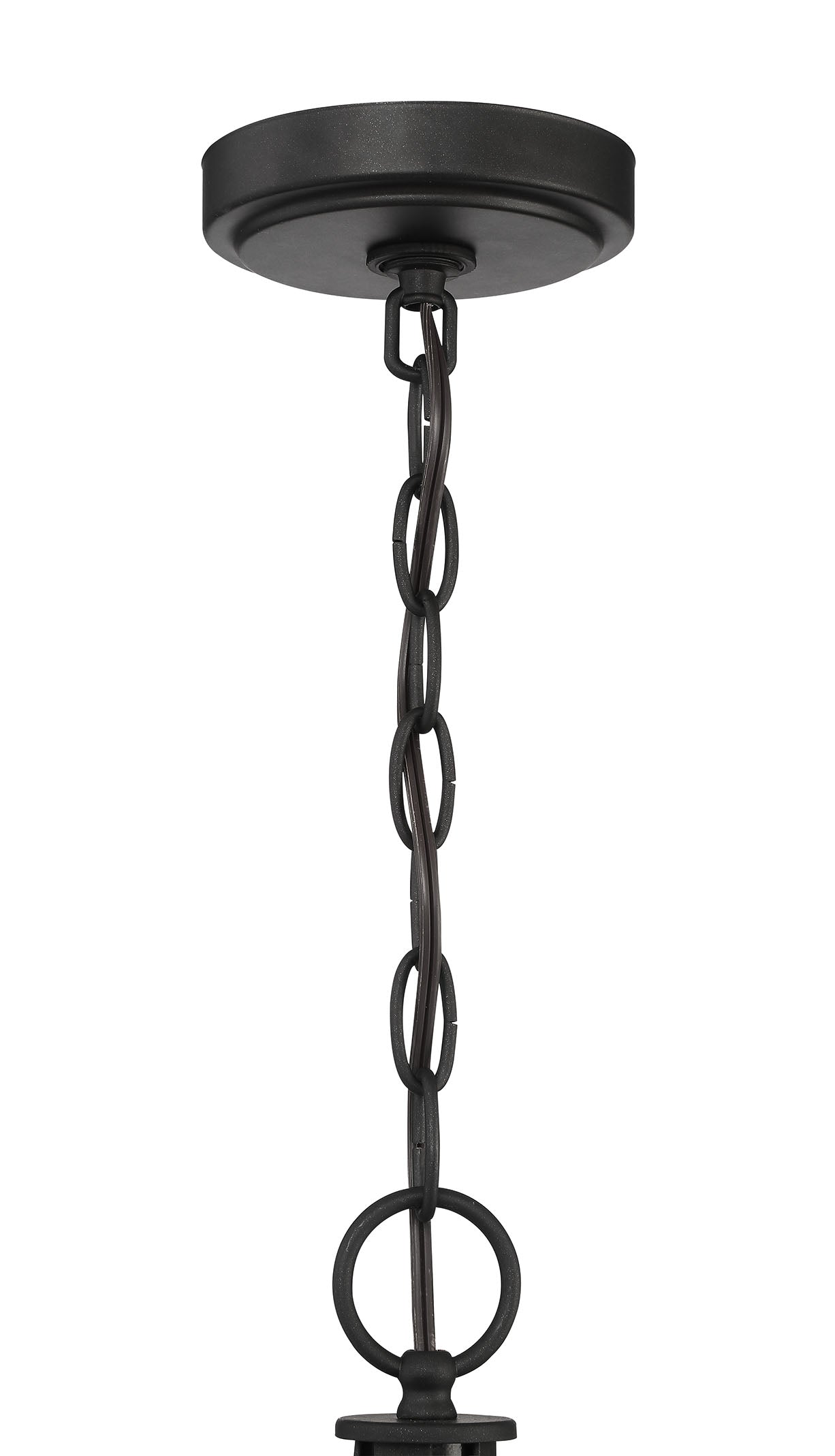52334-CWESP - Cavendish 4 Light 14" Wide Foyer Light - Cottage White / Espresso