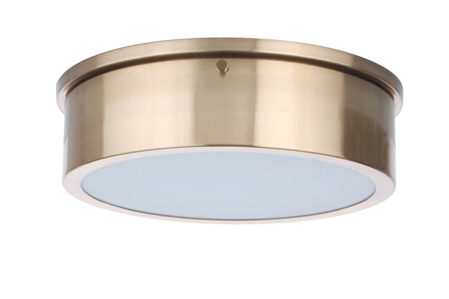X6711-SB-LED - Fenn 1 Light 11" Wide Flush Mount - Satin Brass
