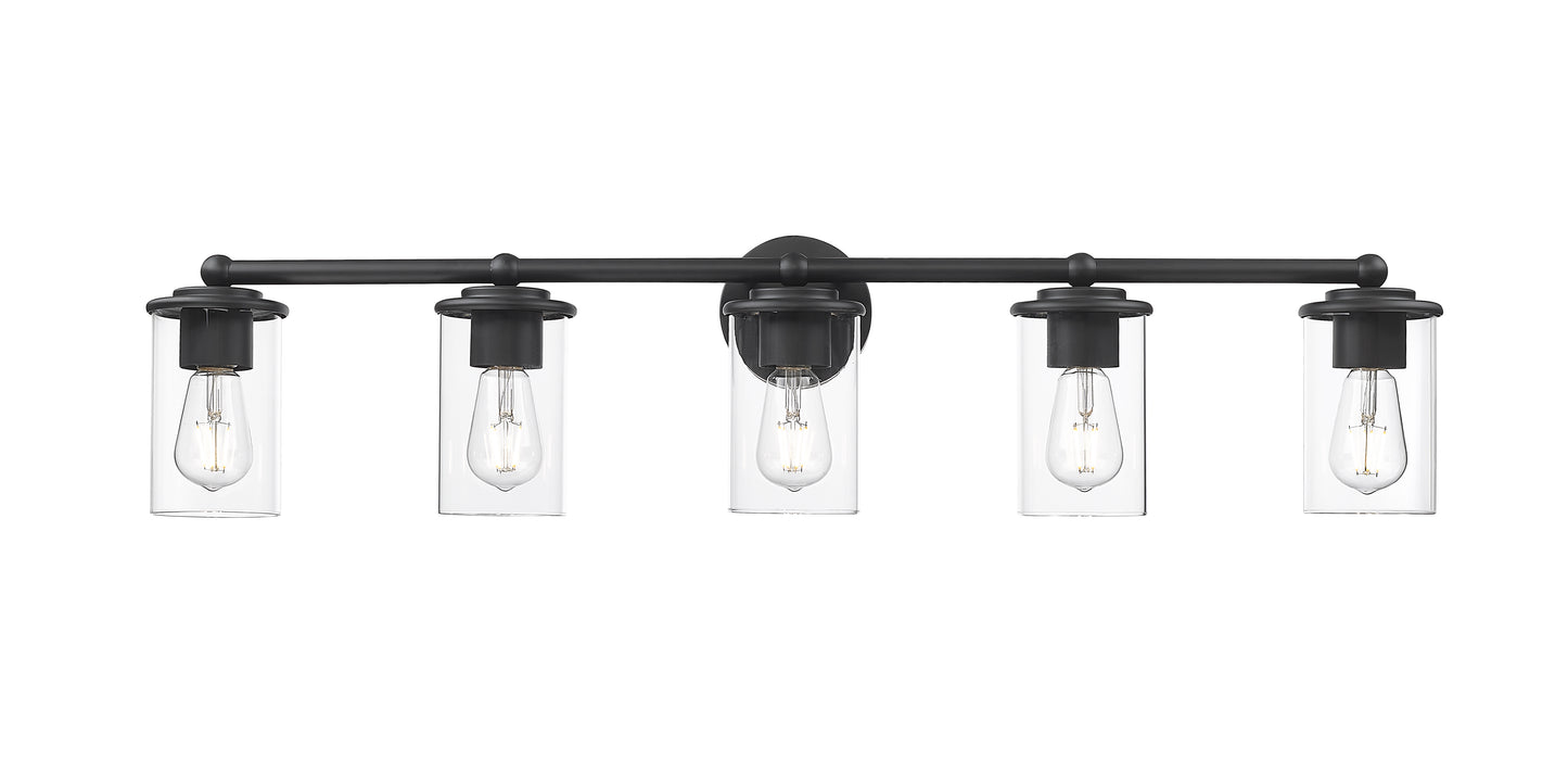 742-5V-MB - Thayer 5 Light 39" Vanity - Matte Black